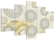 Obraz - Abstrakcia, mramorové kruhy (150x105 cm)