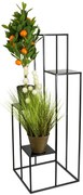Stojan na kvety 110 cm čierny