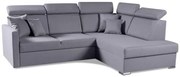 Rohová sedacia súprava Morrison XL, pravá, sivá (tatum 279)