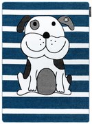 Dywany Łuszczów, Detský kusový koberec Petit Puppy blue, 160x220, modrá, detská izba