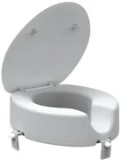 Zvýšené sedátko 12cm na WC pre seniorov, biela INVALWCSED
