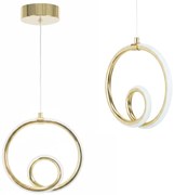 Toolight Toolight, LED stropné osvetlenie 11,5W, 3000K, 1000lm, LHJ094-1CP, zlatá lesklá, OSW-50067