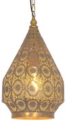 Orientálne závesné svietidlo zlaté 26 cm - Mowgli