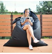 Sedací vak vankúš čierny EMI