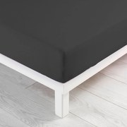 Antracitová napínacia plachta jersey 160x200 cm Jersy – douceur d'intérieur