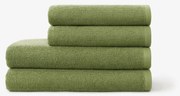 Goldea bavlnený froté uterák / osuška soft bez bordúry – olivový 70 x 140 cm