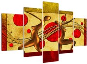 Abstraktný obraz s dvoma ženami (150x105 cm)