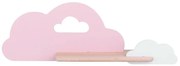 LED Detské nástenné svietidlo s poličkou CLOUD LED/5W/230V ružová/biela