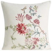 GOBELÍNOVÁ DEKORAČNÁ OBLIEČKA NA VANKÚŠ NATUR 45X45 CM KVETY