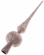 Plastová špička na vianočný stromček, ružová