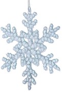 Sklenená vianočná ozdoba ø 6 cm Snowflake – Dakls