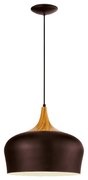 Závesné svietidlo EGLO OBREGON brown/creme/oak   95385