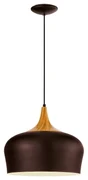 Závesné svietidlo EGLO OBREGON brown/creme/oak   95385