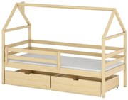 Posteľ Domček Aron 80x160 borovica