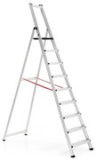 Skladací hliníkový rebrík UPWARD, 9 priečok, výška 2010 mm