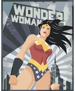 Maľovanie podľa čísel na ráme WONDER WOMAN