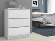 Komoda Kuba 60 cm - 3 šuplíky bílá