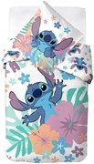 Detské bavlnené posteľné obliečky Lilo &amp; Stitch - motív Aloha - 100% bavlna - 70 x 90 cm + 140 x 200 cm