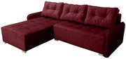 Rohová sedacia súprava Moris II, vínová (Vogue 07)