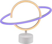 Stolová LED lampa Planeta, biela%