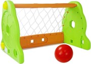 LEAN Toys Detská futbalová bránka zelená oranžová