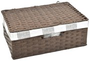 Úložný box s vekom hnedý Rozmery (cm): 53x33, v. 19