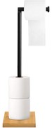 Stojan na toaletný papier Zero čierny