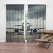 Sablio Záves Lietadlo na pristávacej dráhe: 2ks 140x250cm