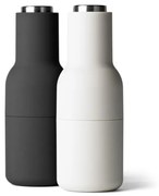 Audo Copenhagen Mlynčeky na soľ a čierne korenie Bottle, set 2ks, ash-carbon, steel lid
