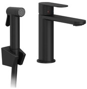 Ravak X070462 - Umývadlová batéria s bidetovou sprškou CHROME čierna