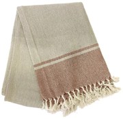 Béžovo-ružový bavlnený obrus Tiseco Home Studio, 250 x 150 cm