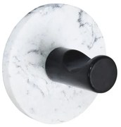 BISK Erga Niagara, okrúhly 1-háčik na uterák 5x5 cm, čierna-biela, ERG-08224