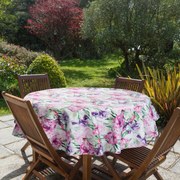 ZÁHRADNÝ VODEODOLNÝ OBRUS GARDEN (FI) 150 CM KVETY