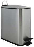 Nášľapný oceľový odpadkový kôš v matne striebornej farbe 5 l Erik – Spirella