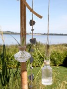 Závesná sklenená dekoračná vázička Lania - Ø 8*7,5cm