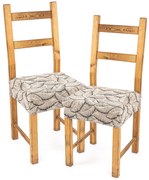 4Home Napínací poťah na sedák na stoličku Comfort Plus Nature, 40 - 50 cm, sada 2 ks