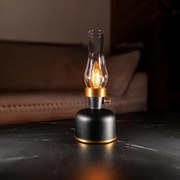 Stolová lampa OLIA USB IP44 čierna