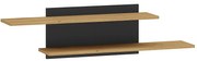 Polička MODESTO 08 dub/čierna