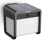 Philips Ezra UltraEfficient solárne LED svietidlo, senzor, čierna, 1,8 W, 250/25 lm, 3000 K