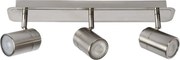 Lucide 26957/15/12 - LED Bodové svietidlo LENNERT 3xGU10/5W/230V matný chróm