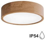 Kúpeľňové stropné svietidlo CLEO 3xE27/24W/230V IP54 pr. 37,5 cm dub