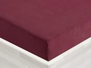 Froté napínacie prestieradlo FR-011 Bordó 90 x 200 - výška 20 cm