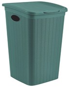 STEFANPLAST Kôš na bielizeň 50 l, 38 × 37 × 54,5 cm, zelenošedý