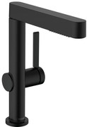 Hansgrohe Finoris, umývadlová batéria 230, s výpustom Push-Open a výsuvnou spŕškou, EcoSmart, čierna matná, HAN-76063670
