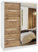 Šatníková skriňa SERENITY 133 cm dub wotan MBP SERENITY SZP6/0/W/DW/0/HIAL