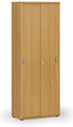 Kancelárska skriňa so zasúvacími dverami PRIMO WOOD, 800 x 420 x 2128 mm, buk