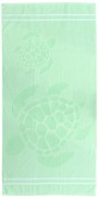 Plážová osuška KORYTNAČKA 70 x 140 cm zelená, 100% bavlna