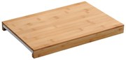 Kesper 58352 Krájacia doštička s odkladacou miskou, biela, 38 x 25 x 3,5 cm