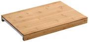 Kesper 58352 Krájacia doštička s odkladacou miskou, biela, 38 x 25 x 3,5 cm