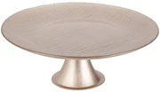 Sklenený servírovací podnos na nohe Champagne, (fi) 28 cm